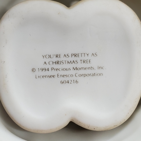 Precious Moments #604216 1994 "You're as pretty as a Christmas tree' figurine - Picture 5 of 12